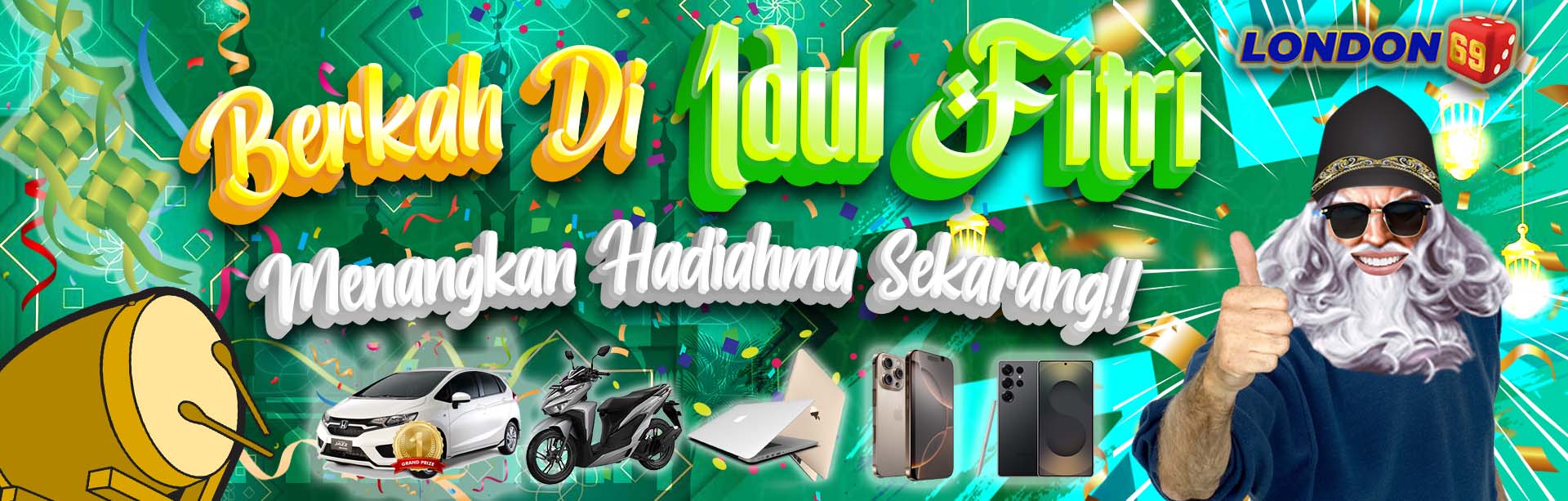 Idul Fitri LONDON69 Bagi Bagi Hadiah!!